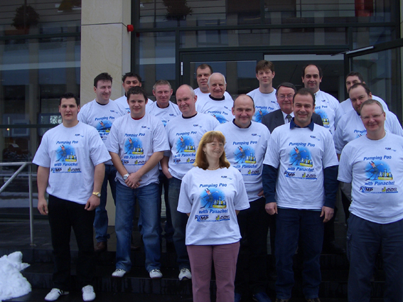 Staff in T-shirts