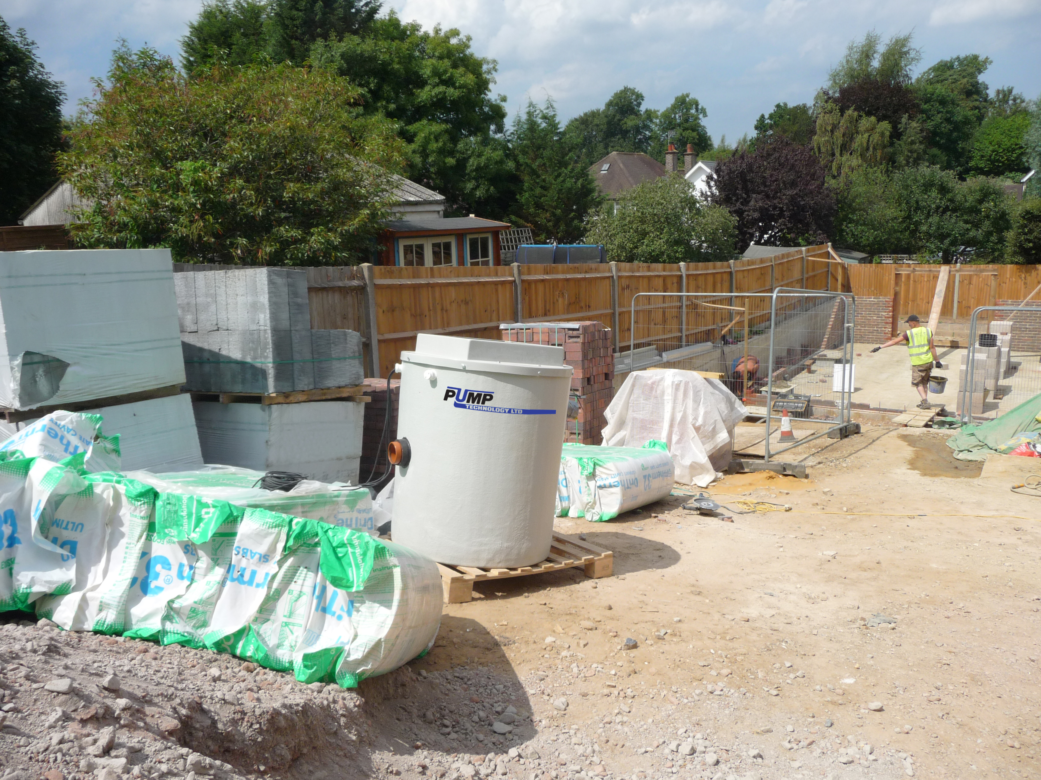 Pump Technoloogy Ltd. PumpMatic System delivered to site ready for installation package sewer pump stations