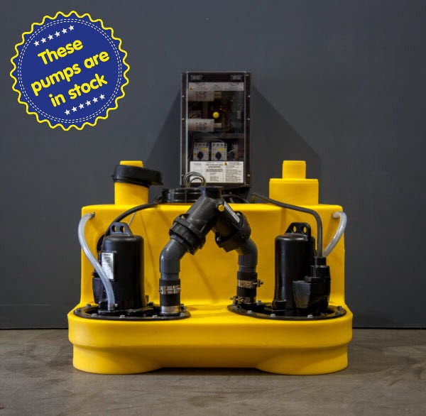 twin sewage grinder pump