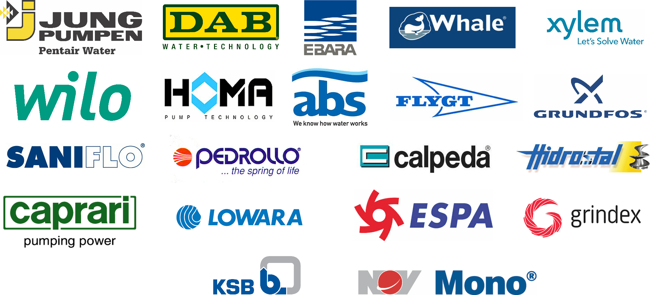 Pump Tech Brands 2020