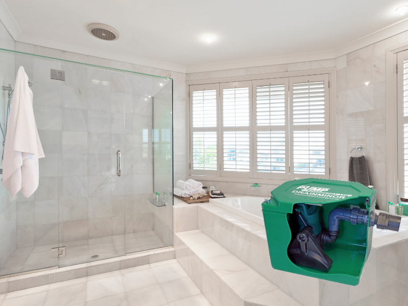 The NEW DrainMinor S Shower Drain Pump Pump Technology