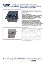 DrainKing 730 Twin (240V) Part No 175NS Data Sheet