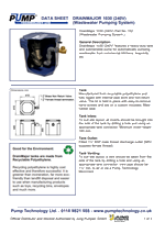 DrainMajor 1030 (240V) Part No 152 Data Sheet